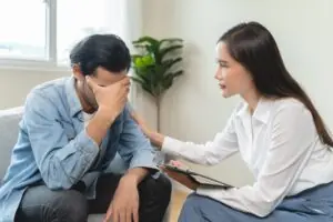 Man wondering, how does mental health affect physical health​?